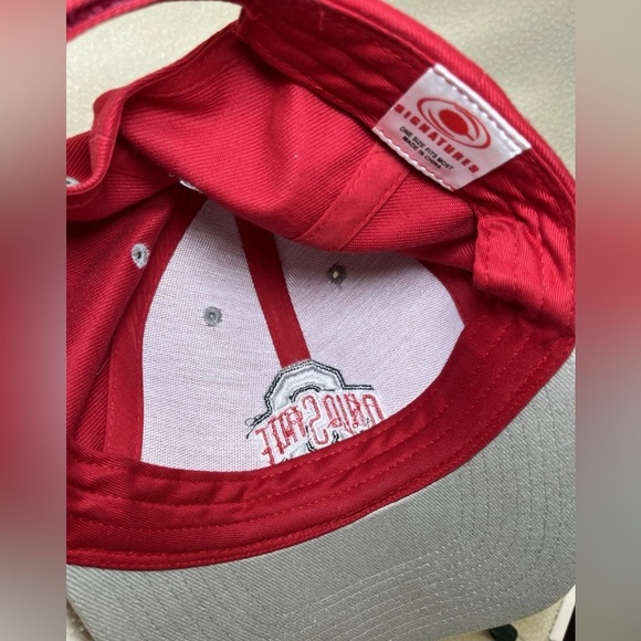 Ohio State University Buckeyes OSU Red Adjustable Hat Cap EUC - Picture 7 of 7